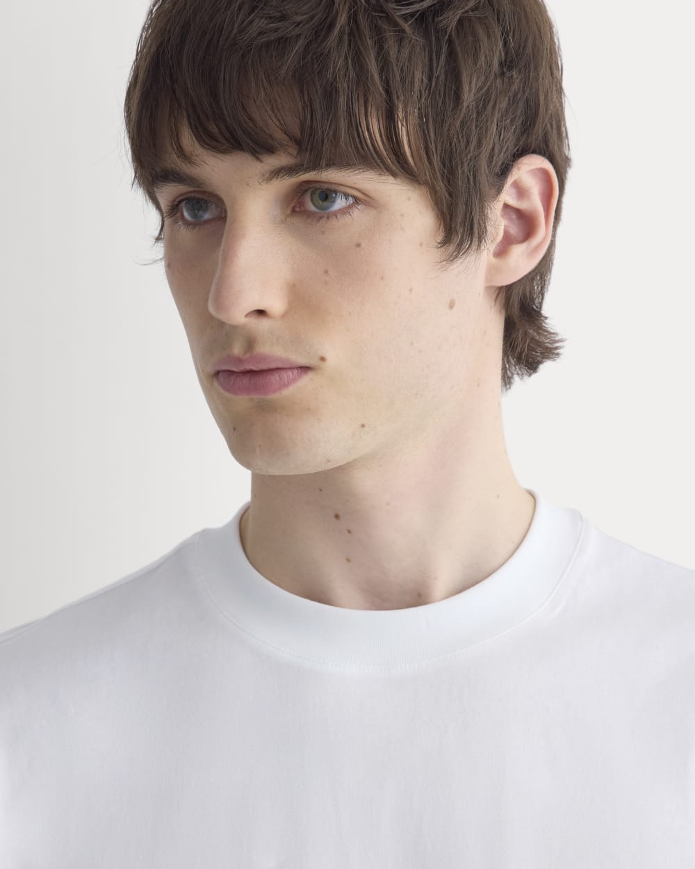 Archive Cotton Relaxed-Fit Crew | White