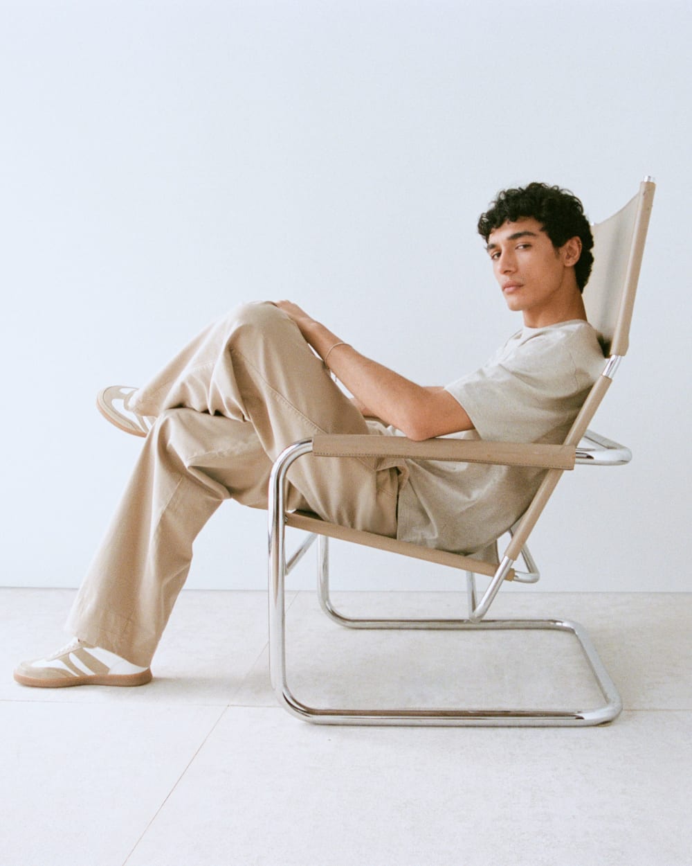 Archive Cotton Relaxed-Fit Crew | Heathered Oatmeal
