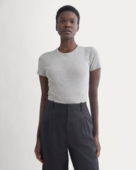 Tissue Short-Sleeve Crew | Heathered Grey