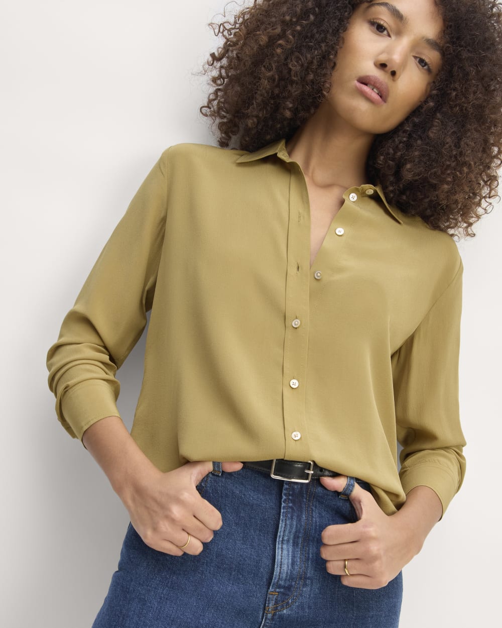 The Must-Have Shirt in Washable Silk | Fennel Seed