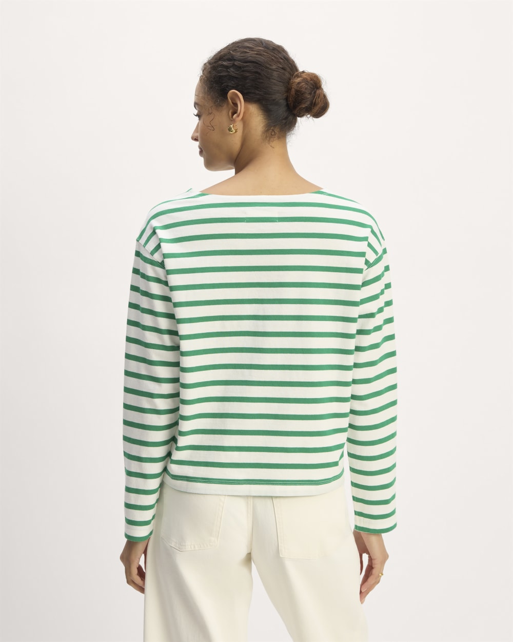 The Mariner Tee | Bone / Grass Green