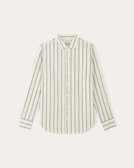 The Must-Have Shirt in Silky Cotton | Bone / Black