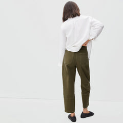 The Utility Barrel Pant | Dark Moss | Regular