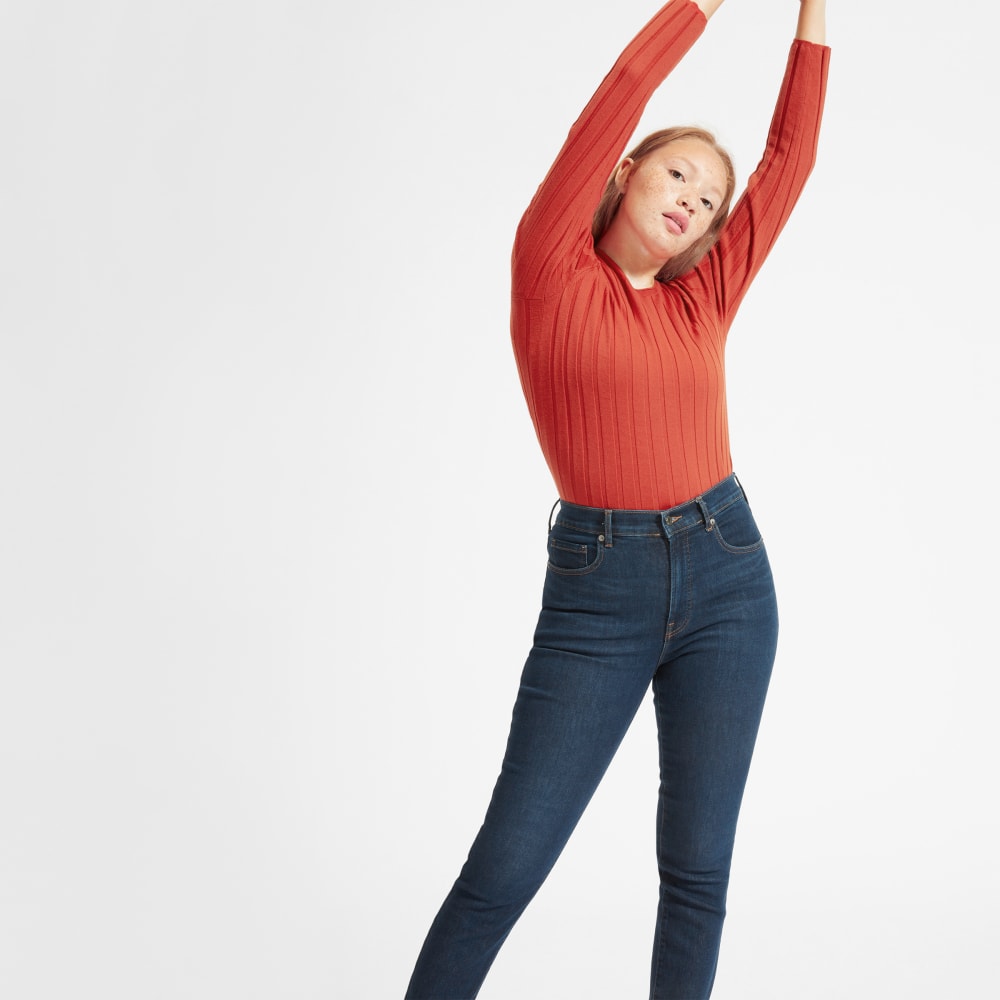The Authentic Stretch High-Rise Skinny | Dark Blue Wash | 26.5 Inseam