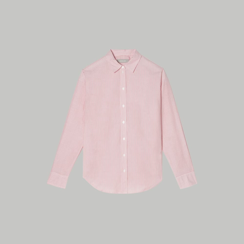 The Must-Have Shirt in Silky Cotton | Mandarin / White