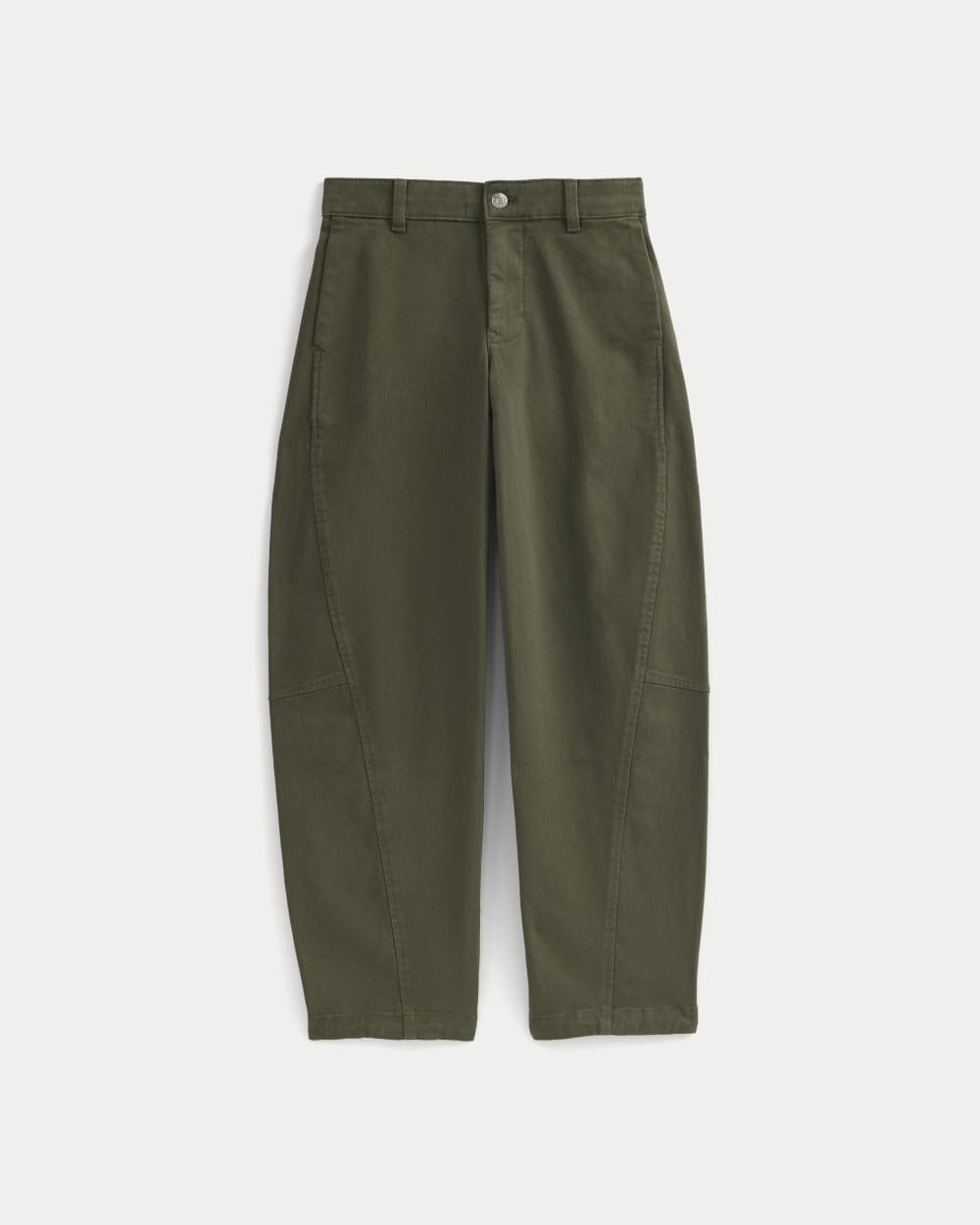 Twisted Seam Barrel Pant | Olive Night