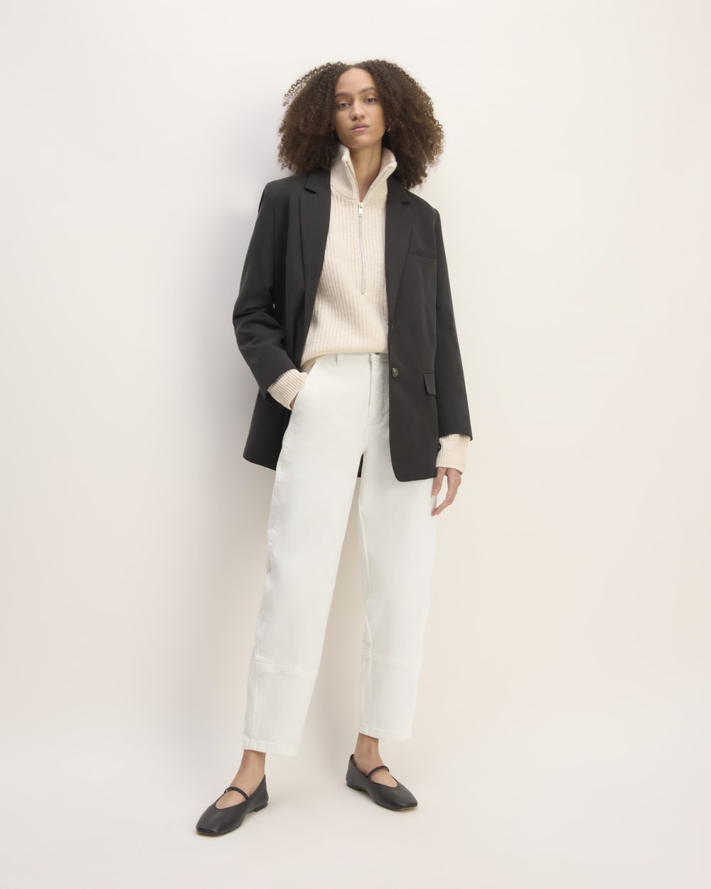 The Utility Barrel Pant | Bone | Regular