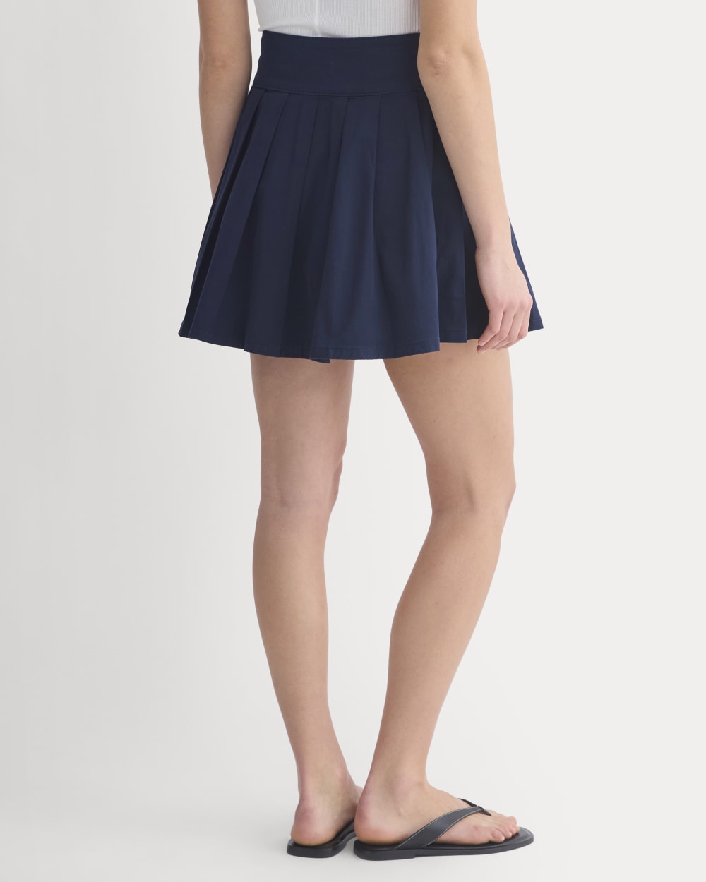 Utility Pleated Mini Skirt | Navy