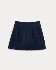 Utility Pleated Mini Skirt | Navy