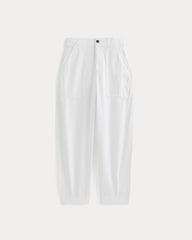 Patch Pocket Ballon Pant in Buttersoft | White