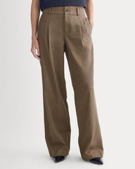 Wide-Leg Trouser in Buttersmooth | Deep Taupe | 32 Inseam