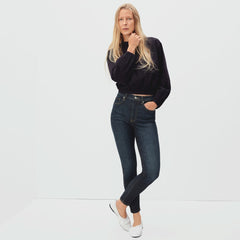 The Authentic Stretch High-Rise Skinny | Deep Indigo | 28.5 Inseam