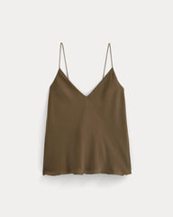 The Tie Back Cami in Washable Silk | Beech