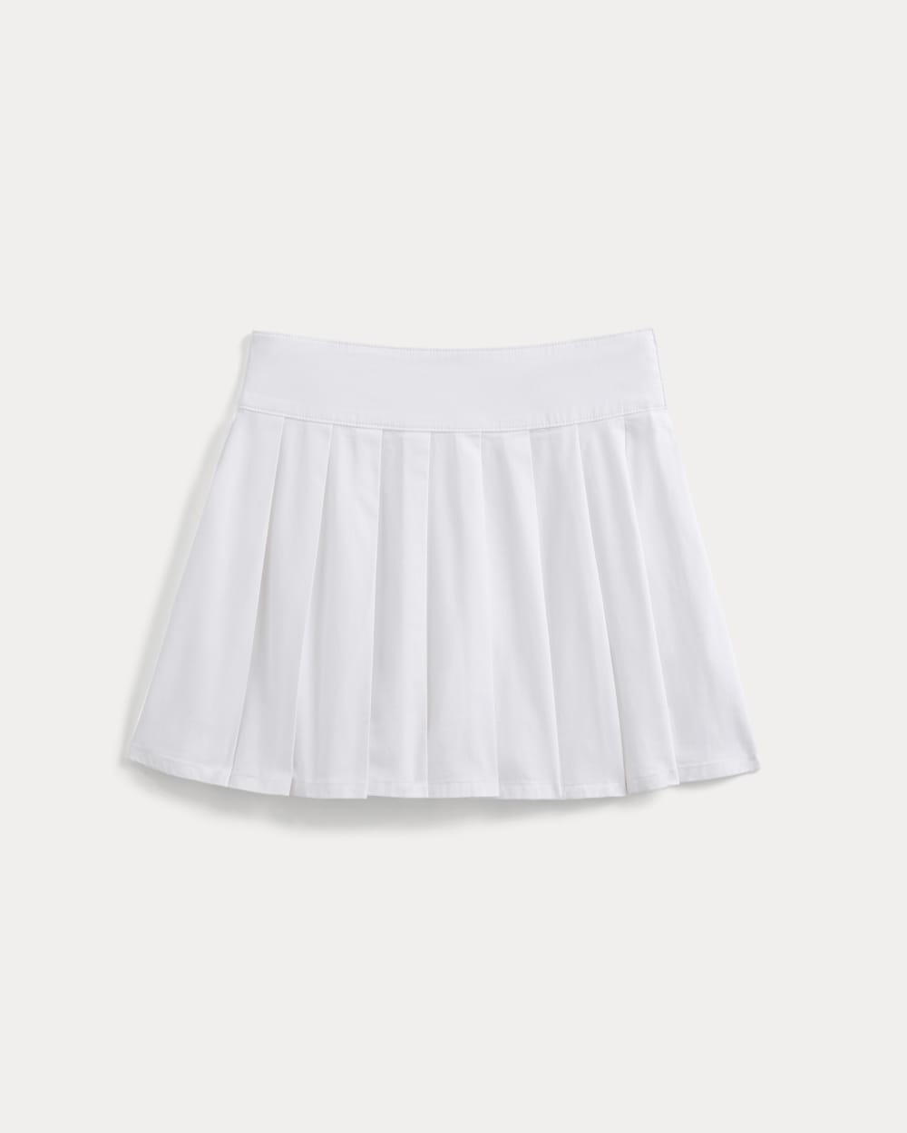 Utility Pleated Mini Skirt | White